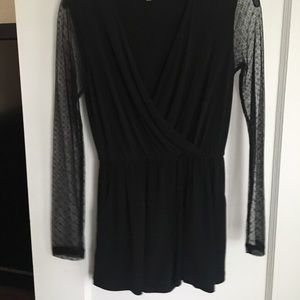 BCBG Black Romper